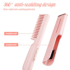 2-in-1 Electric Comb Hair Straightener