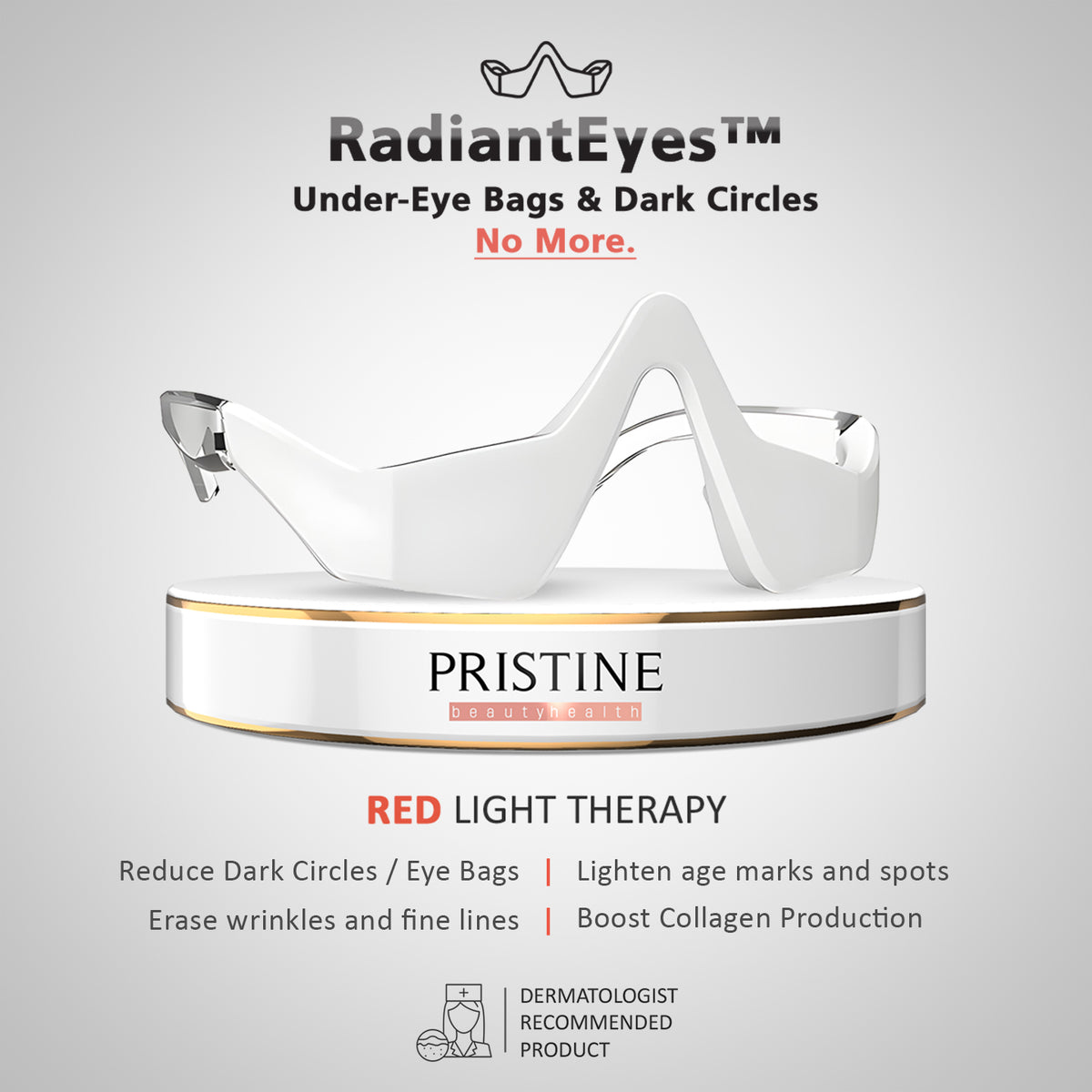 RadiantEyes™ - Medical Grade Under-Eye Red Light Therapy & Microcurrents