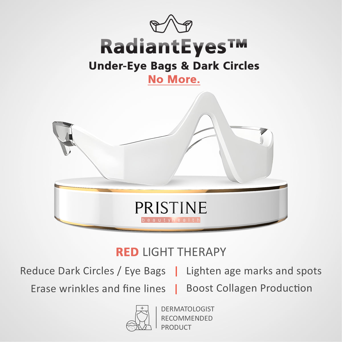 RadiantEyes™ - Medical Grade Red Light Therapy & Under-Eye Microcurrents