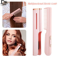 2-in-1 Electric Comb Hair Straightener