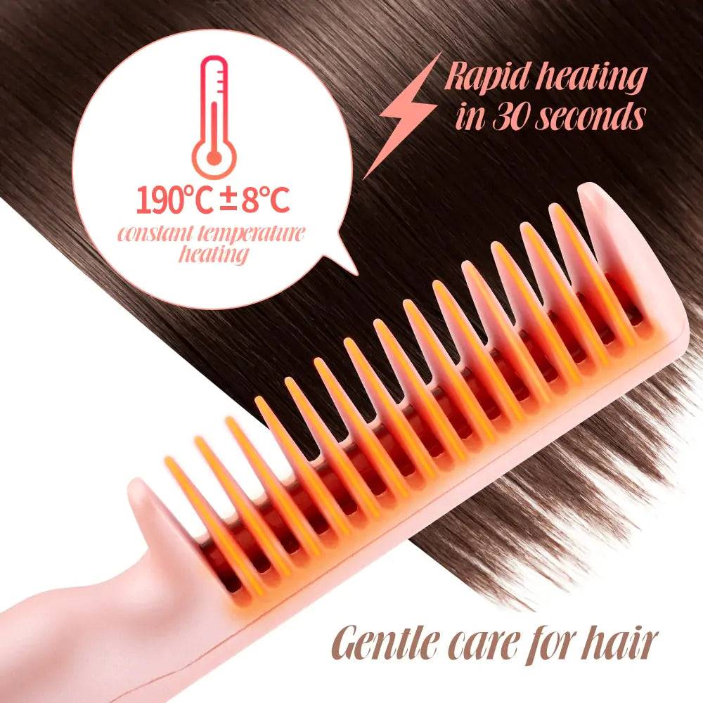 2-in-1 Electric Comb Hair Straightener