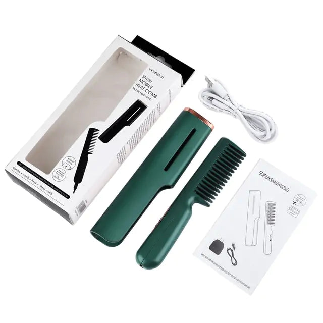 2-in-1 Electric Comb Hair Straightener